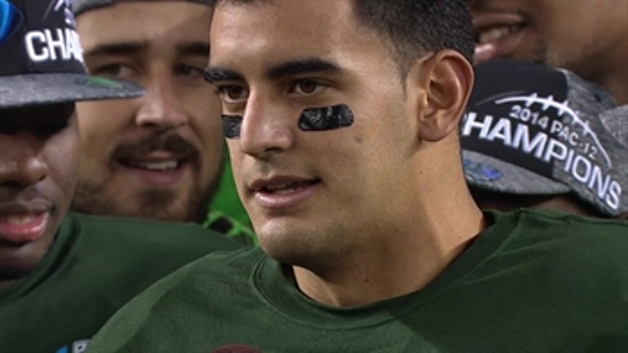Mariota wins MVP after leading Oregon to Pac-12 Championship win
