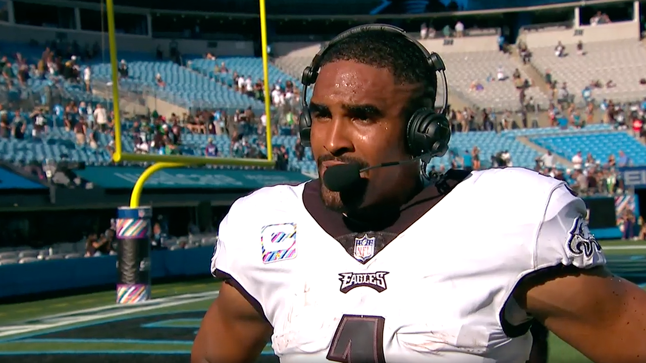 'We overcame so much' - Jalen Hurts speaks on Eagles' comeback, 21-18 victory over Panthers