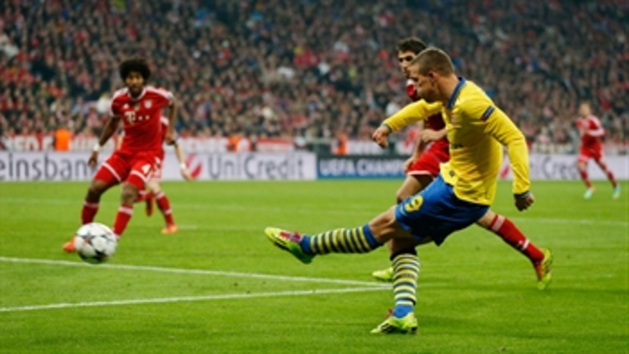 Podolski blasts one past Bayern Munich