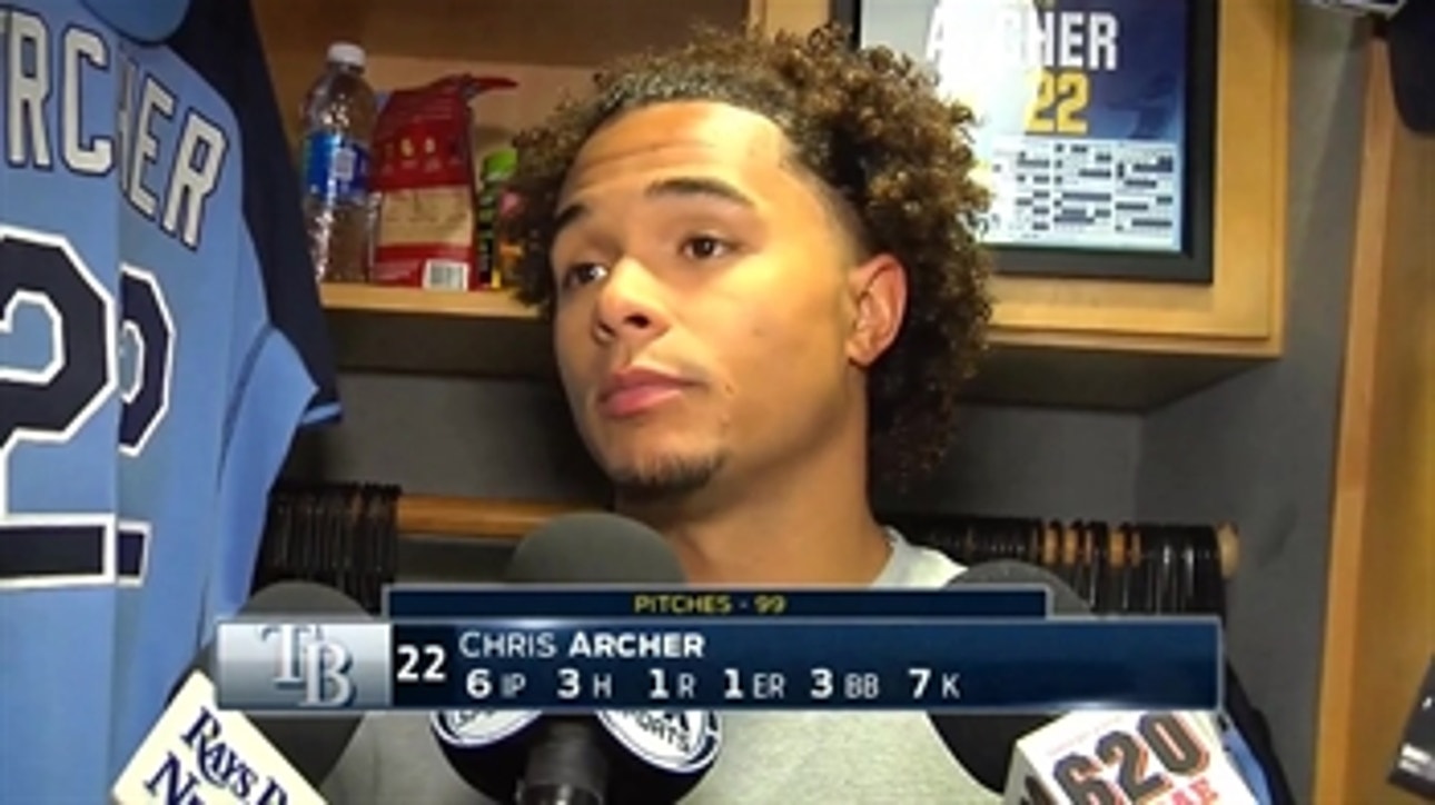 Chris Archer praises Bobby Wilson, Kevin Kiermaier after victory