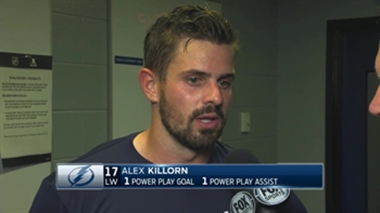 Alex Killorn credits attention to power play after win