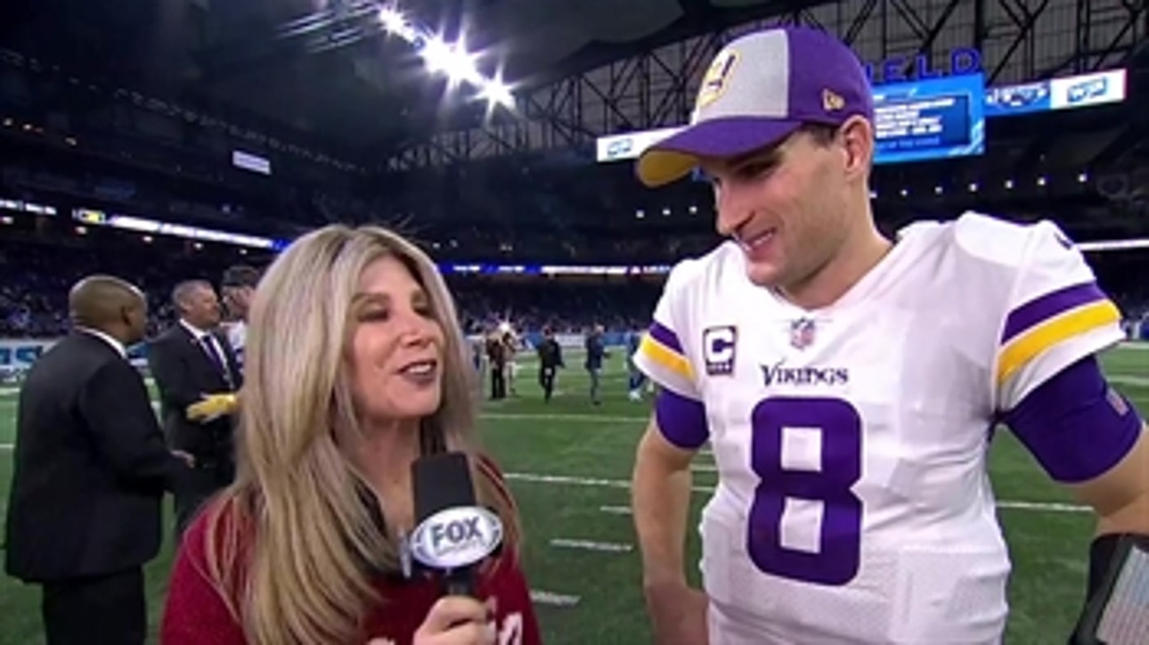 Kirk Cousins says today's Vikings victory was  'a total team win'