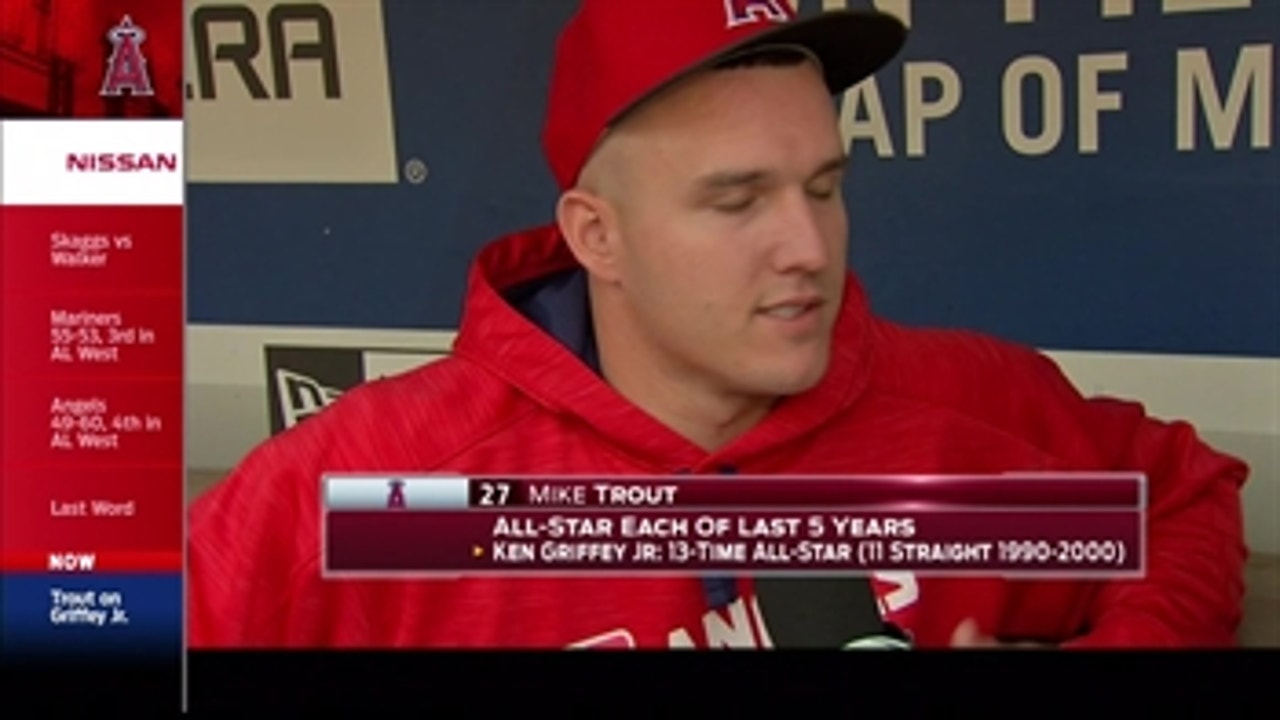 Angels Live: Trout talks Ken Griffey Jr on the day Mariners retire No. 24