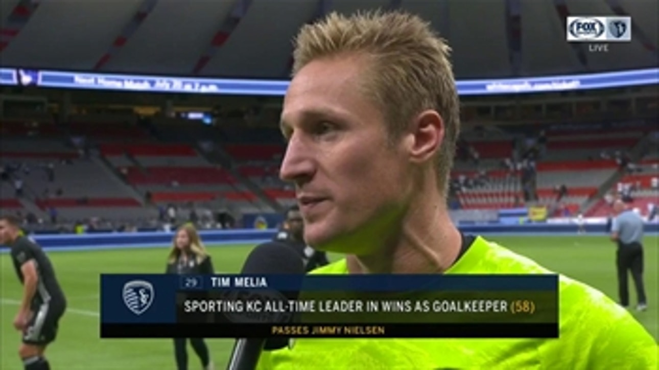 Melia on becoming SKC's winningest goalkeeper: 'I hope there's a lot more to come'