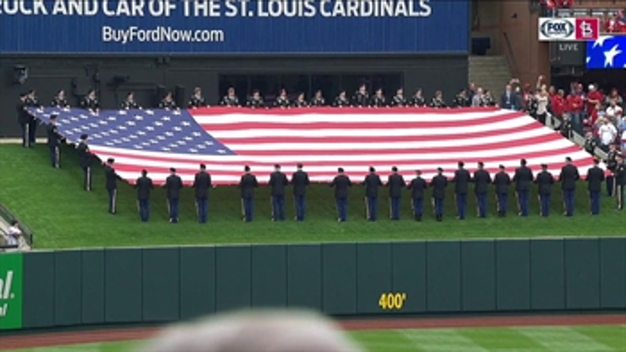 Canadian and American Anthems at 2019 Yankee Stadium Military Appreciation  Day 