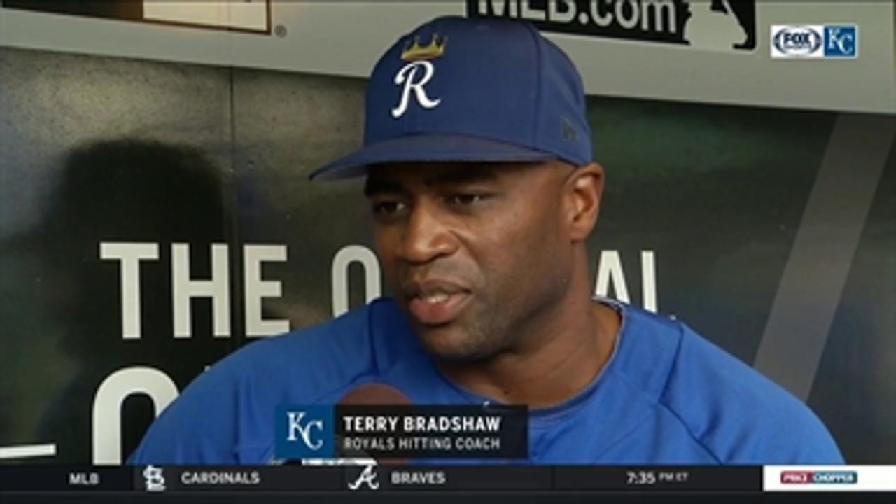 Royals hitting coach Terry Bradshaw on the youth wave on offense