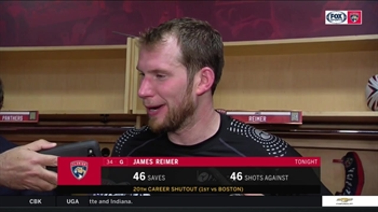 James Reimer on shutout win: 'It was a team effort'