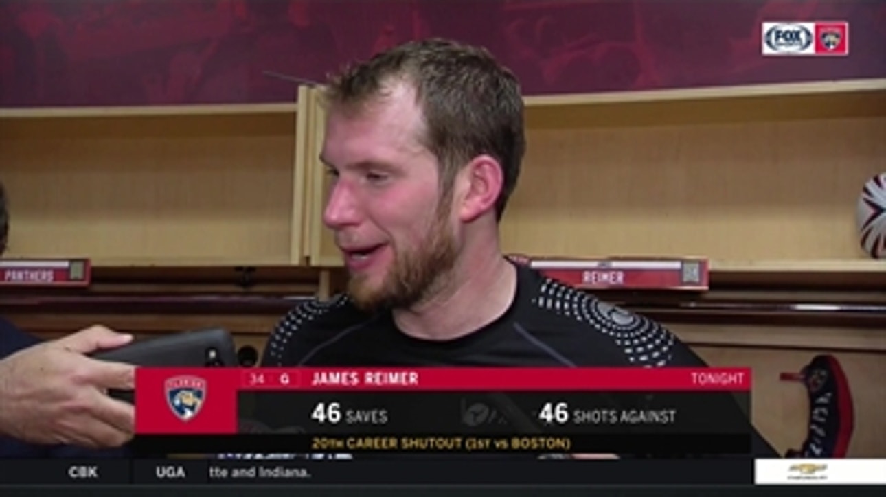 James Reimer on shutout win: 'It was a team effort'
