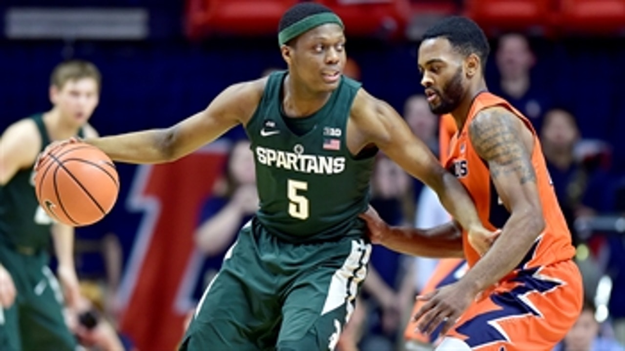 No. 6 Michigan State shoots the lights out in 87-74 win over Illinois