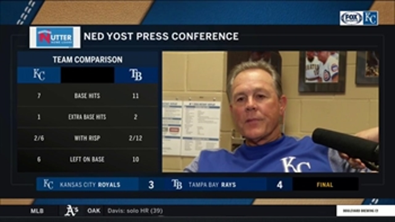 Yost on Royals' error leading to  Rays' walk-off: 'We just couldn't complete the play'