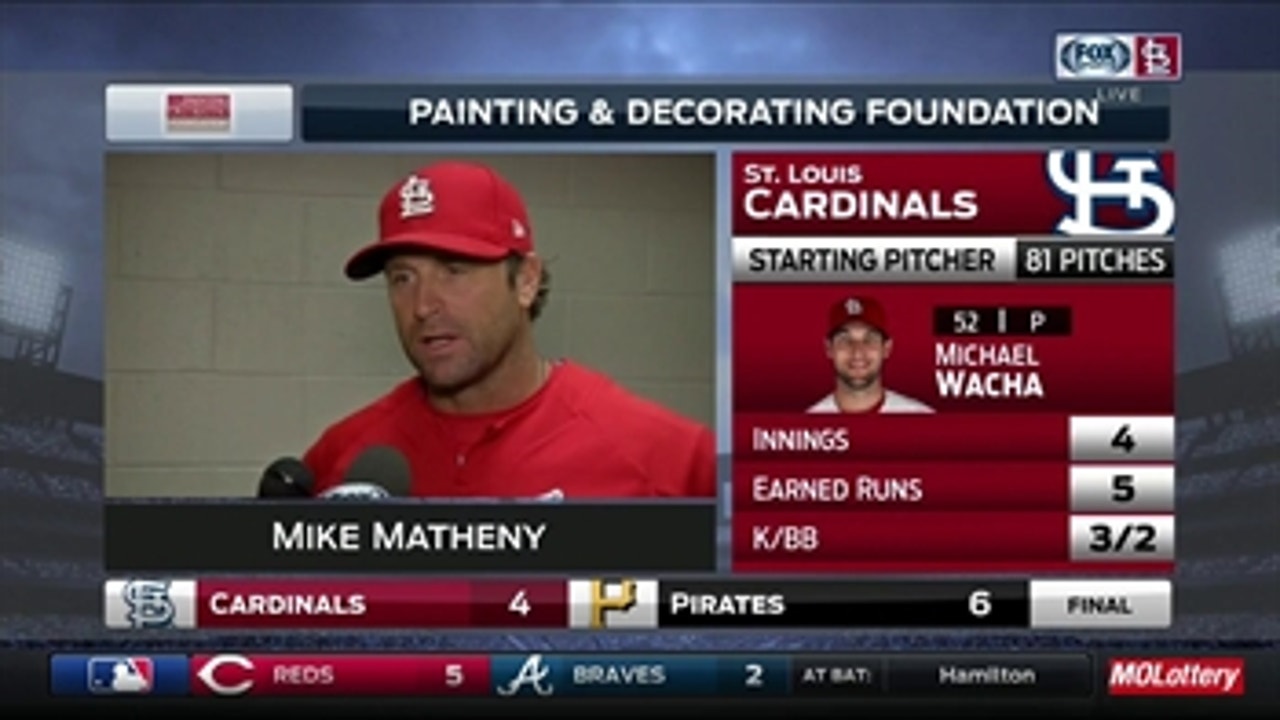 Matheny says Wacha 'couldn't find a real good feel for his stuff' after rain delay
