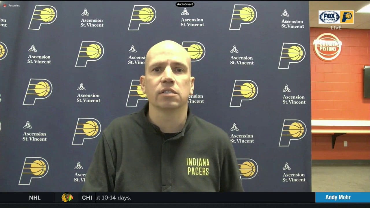 Nate Bjorkgren: Pacers 'stayed in attack mode' in win over Pistons