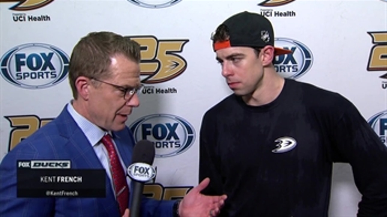 Derek Grant talks about his first couple of games back in Anaheim