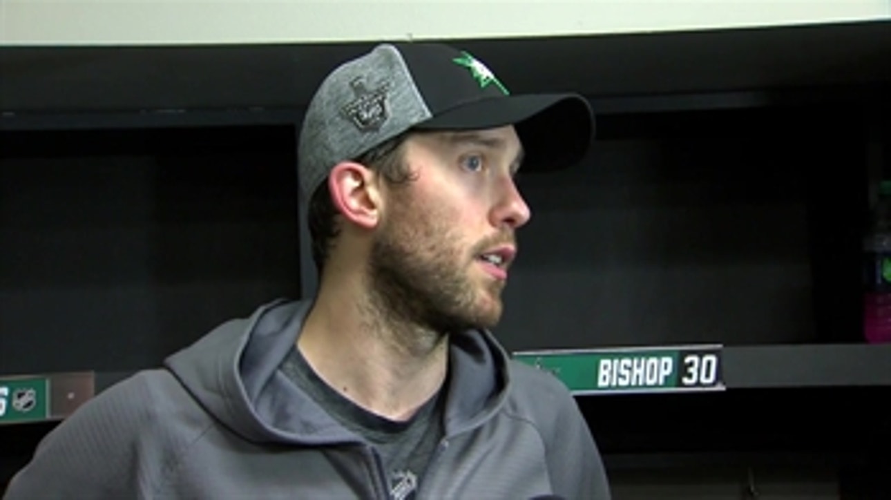 Ben Bishop talks 2-1 OT Loss, Tying Series heading Back to Dallas