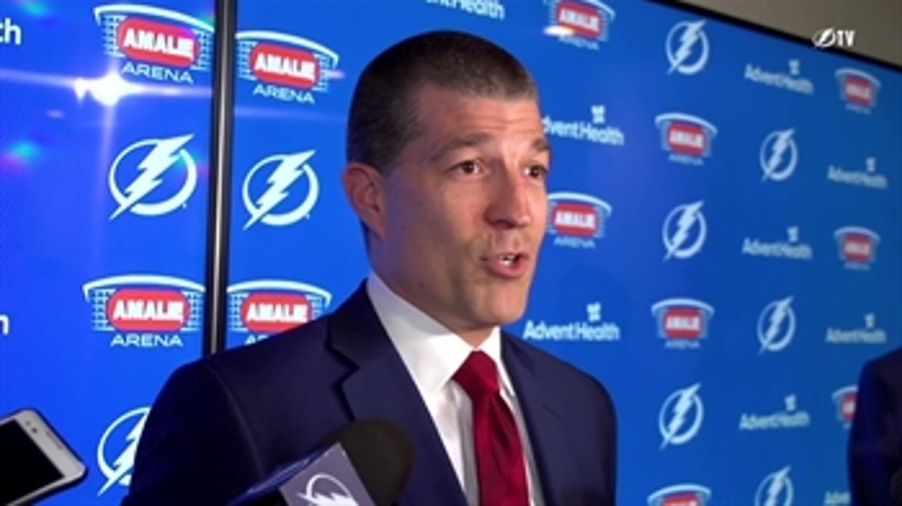 Lightning GM Julien BriseBois on decision not to make any moves before NHL trade deadline