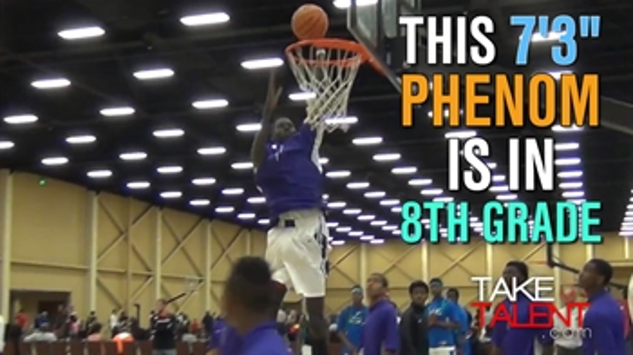 This 7'3" phenom is in 8th grade