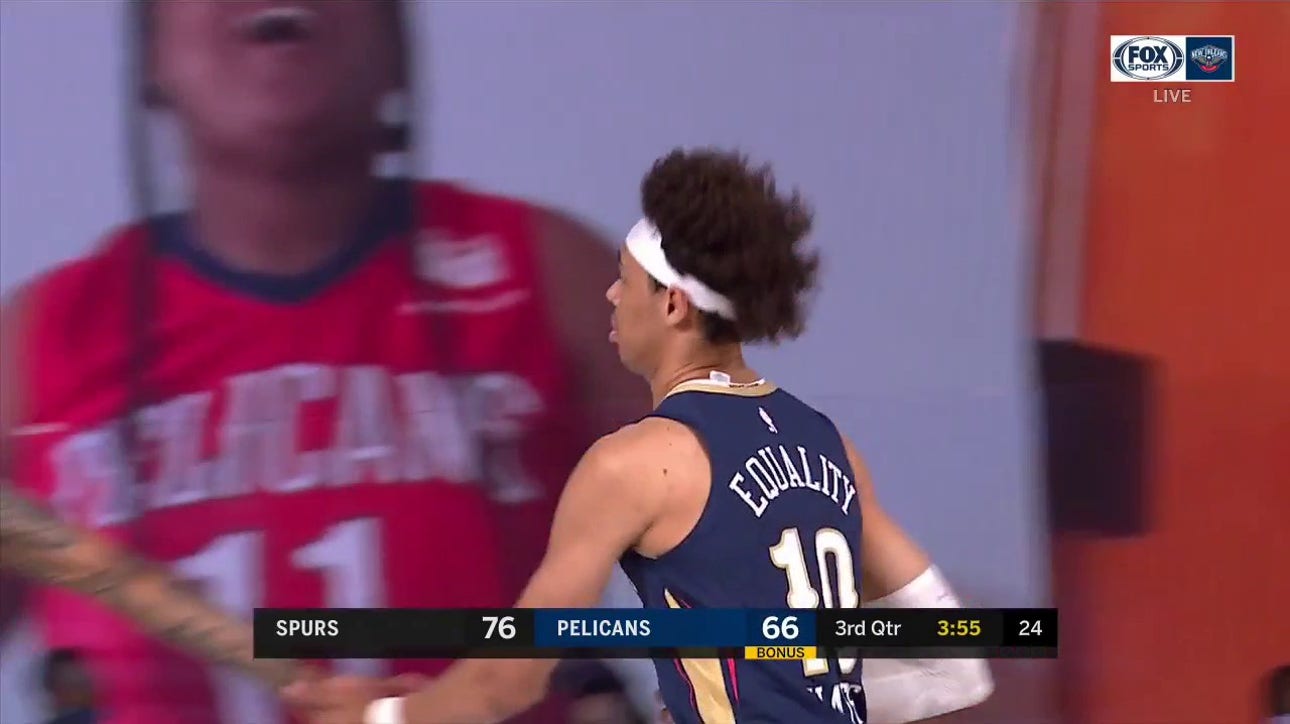 WATCH: Jaxson Hayes Forces Turnover, Dunks on other End