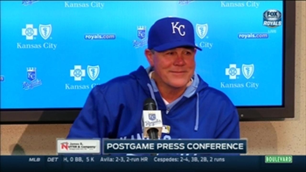 Ned Yost discusses Royals' Opening Day win