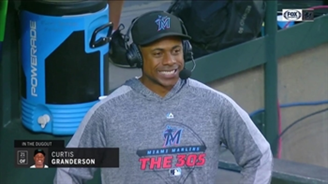 Curtis Granderson checks in from the dugout to discuss Marlins' direction