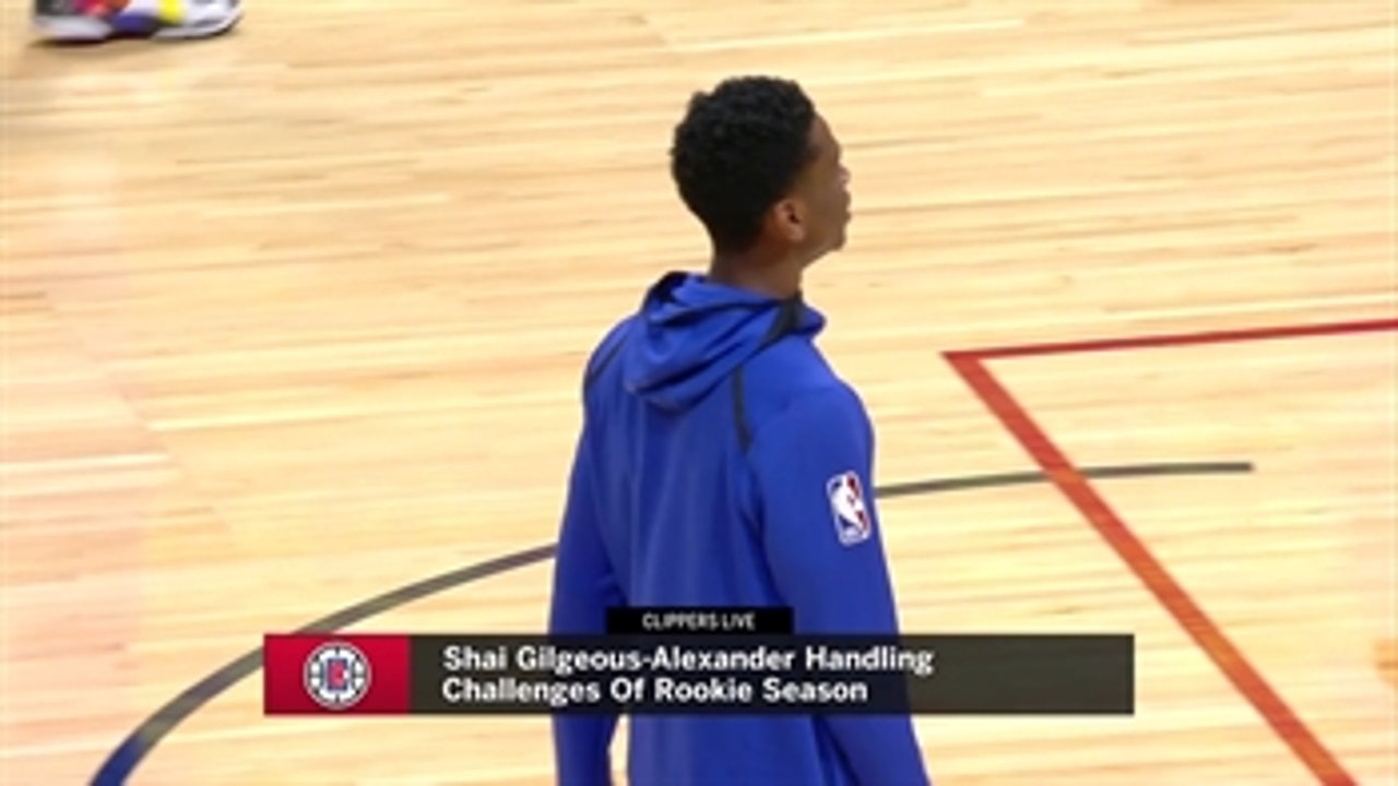 Shai Gilgeous-Alexander continues to adjust to the NBA