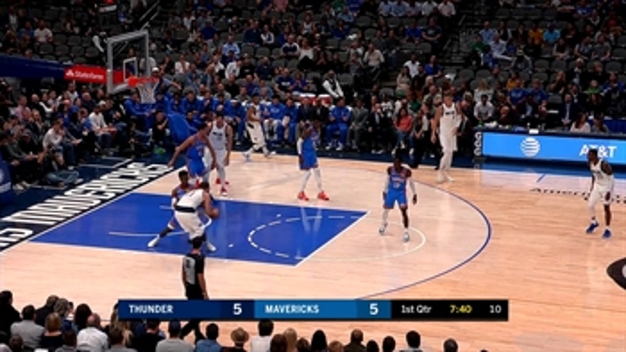 WATCH: Luka Doncic, Kristaps Porzingis push Mavs past Thunder