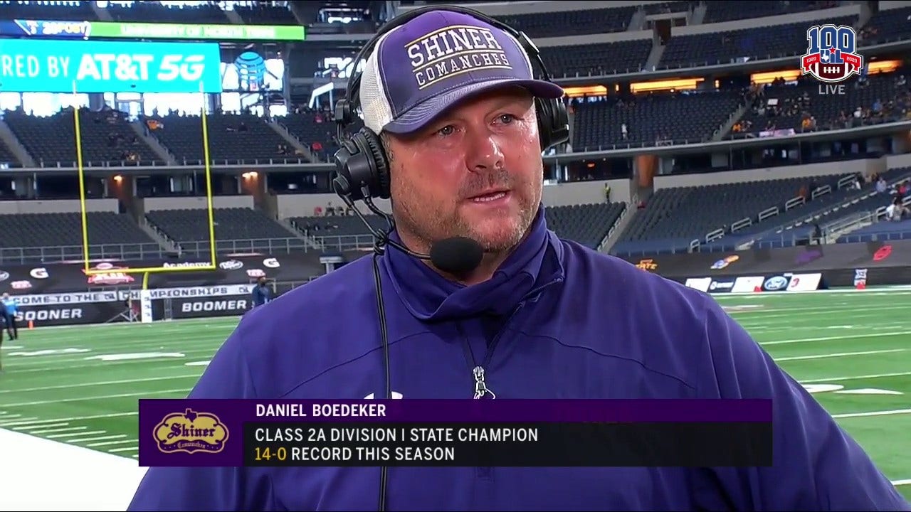Daniel Boedeker talks Shiner's State Title Win over Post | UIL State Championship