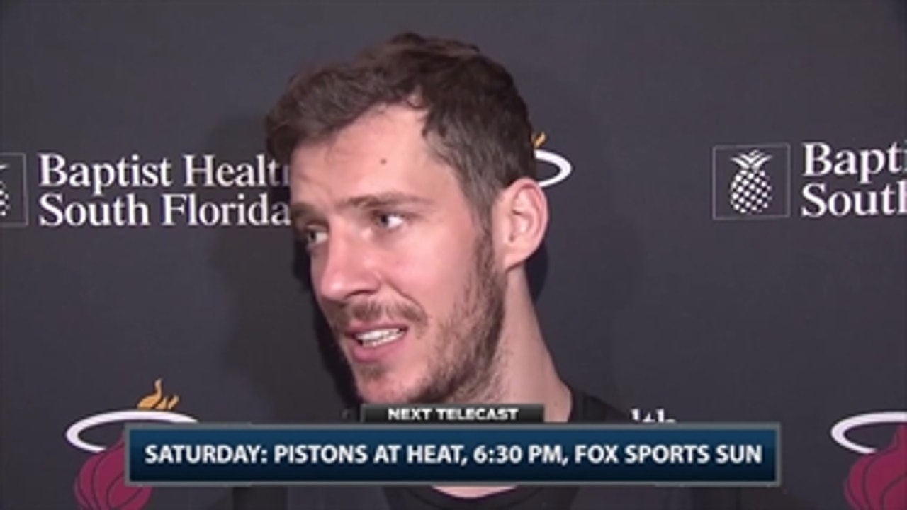 Goran Dragic says Heat can't dwell on loss with big game vs. Pistons on Saturday