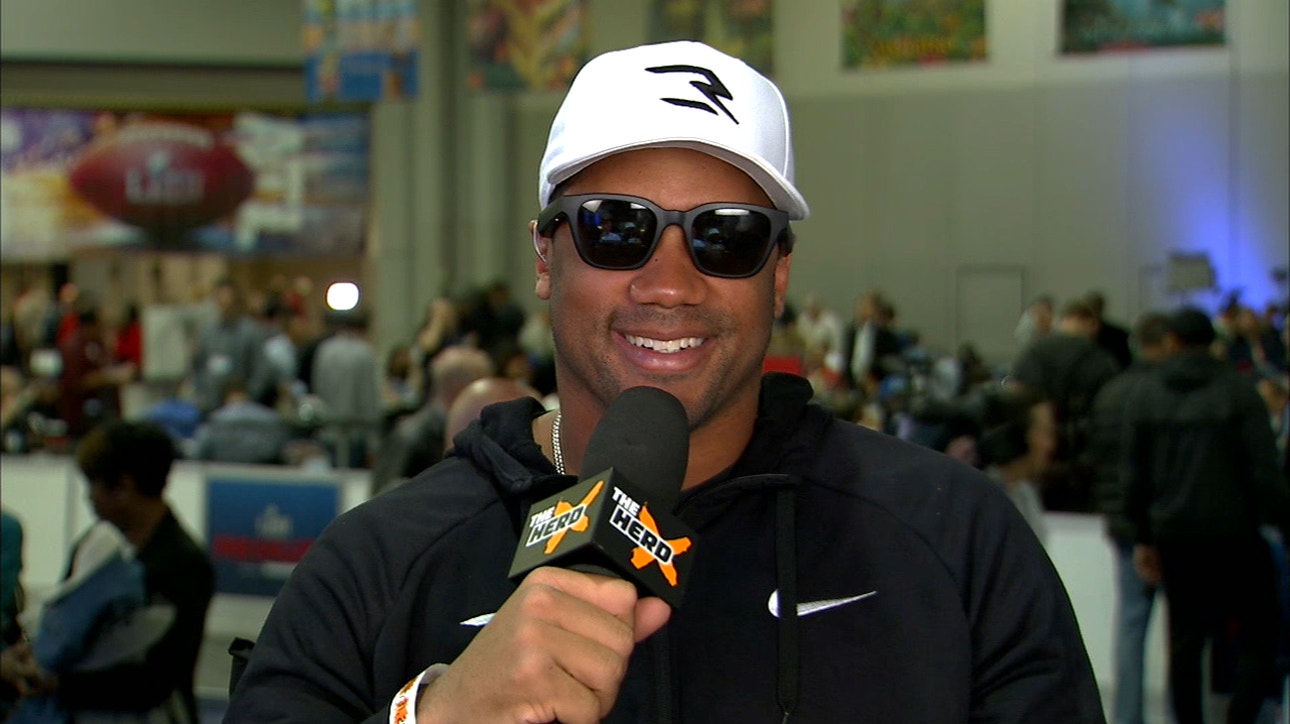 Russell Wilson previews Super Bowl LIII, talks his experience facing the Rams ' NFL ' THE HERD