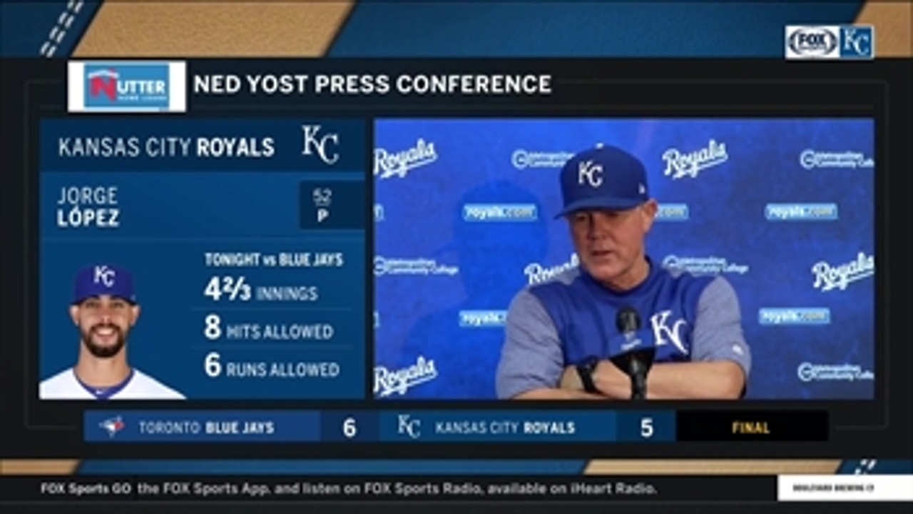 Yost on Salvy: 'He did great job of getting pitches up in the zone, driving 'em out of the ballpark'