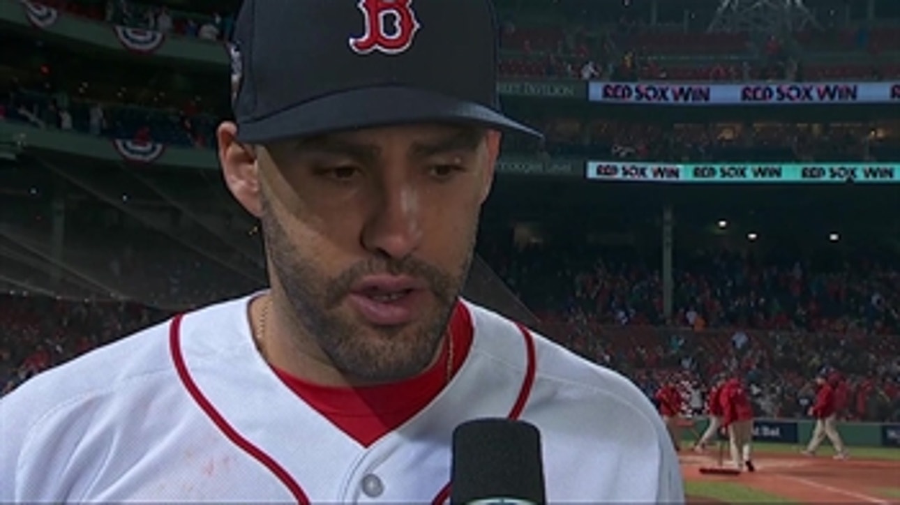 JD Martinez breaks down how the Red Sox punished Clayton Kershaw in Game 1