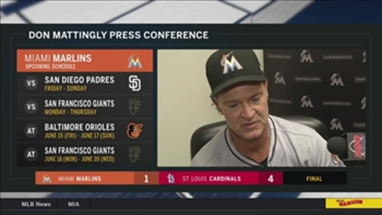 Don Mattingly: Hopefully this series win can give us momentum