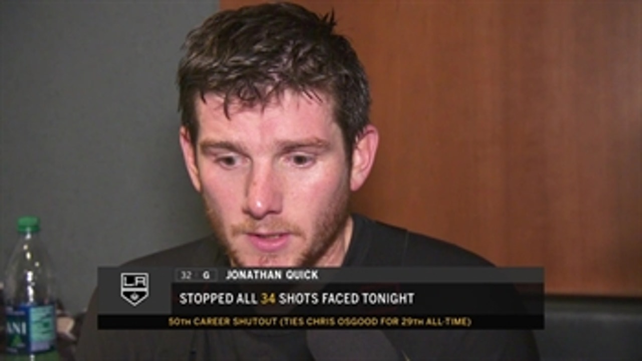 Jonathan Quick posts 50th career shutout