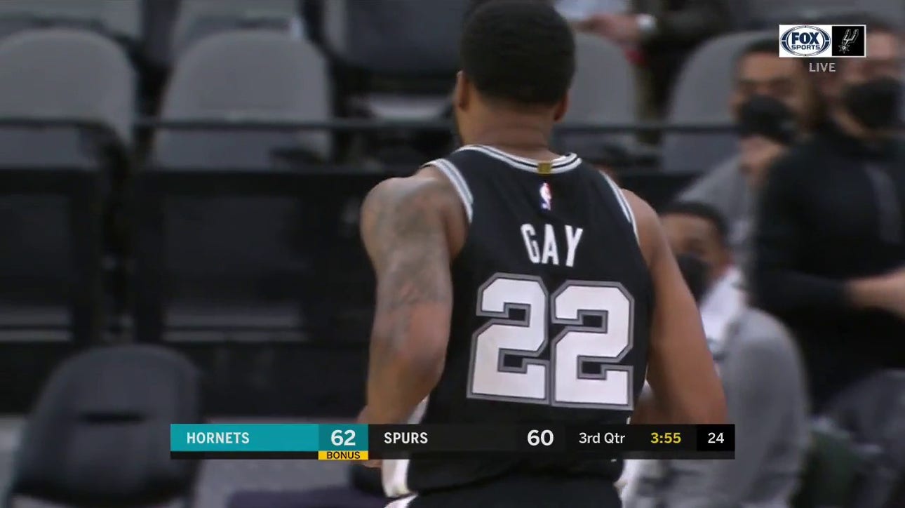 HIGHLIGHTS: Rudy Gay Spots up for 3