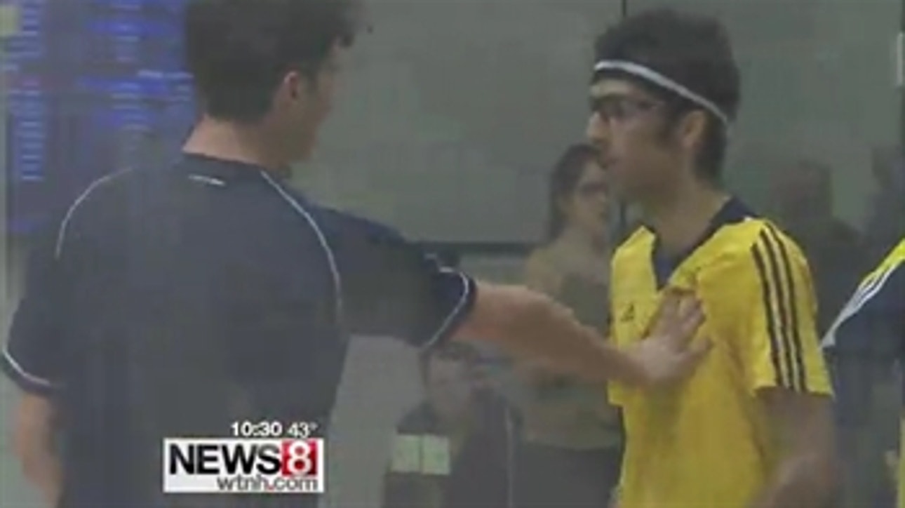 College squash players get into fight after match (kind of)