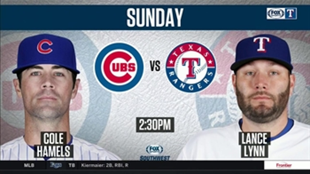 Rangers Get Ready to Face Cole Hamels ' Rangers Live
