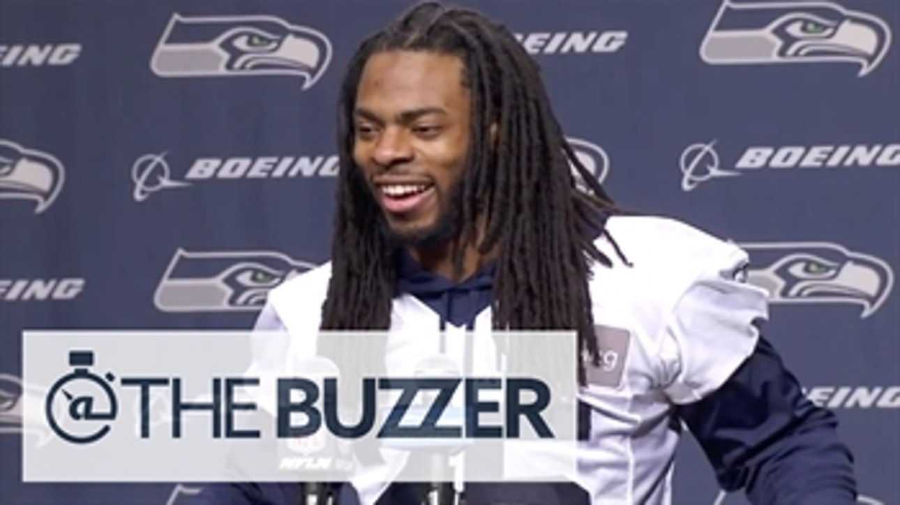 Richard Sherman cracks up reporters when asked about Deflategate