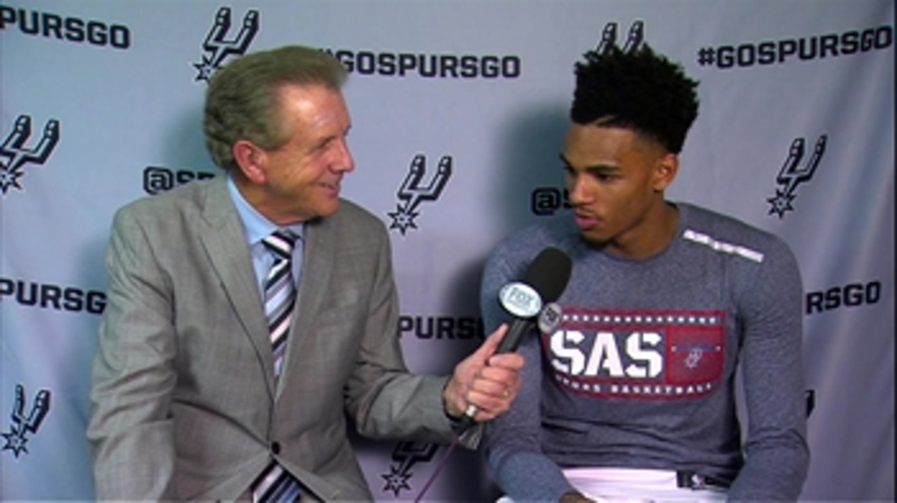 Dejounte Murray talks Spurs Win over the Thunder