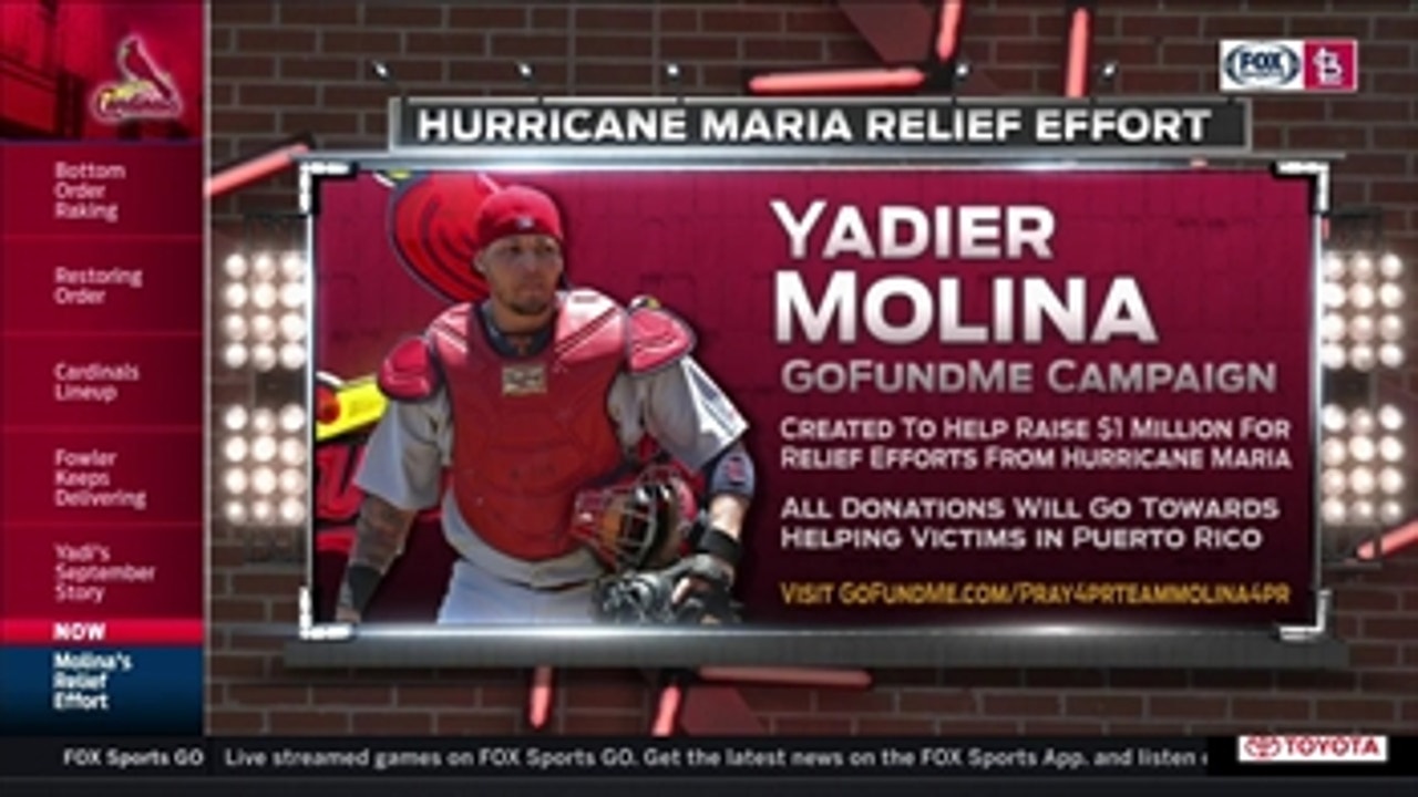 Yadier and Wanda Molina start GoFundMe for hurricane relief