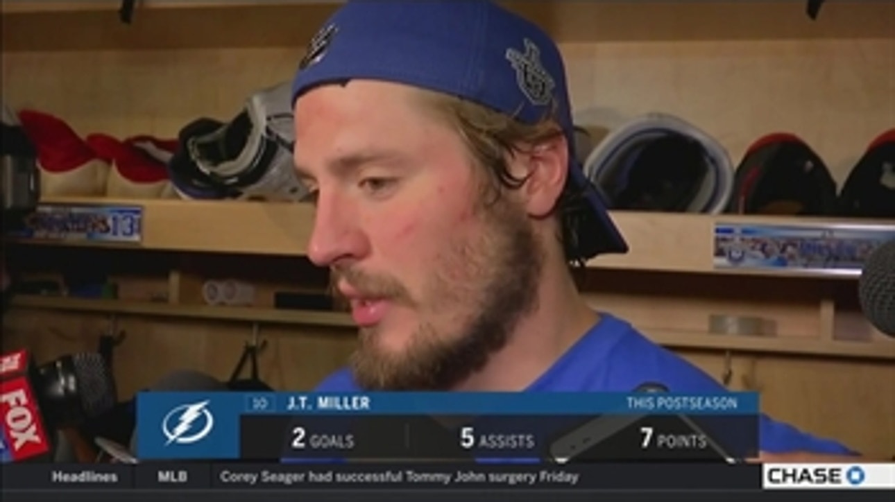 J.T. Miller on his game-winning goal, success of Point's line