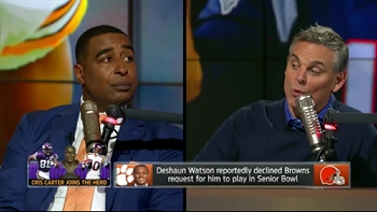 Cris Carter's message for Deshaun Watson about skipping the Sr. Bowl ' THE HERD