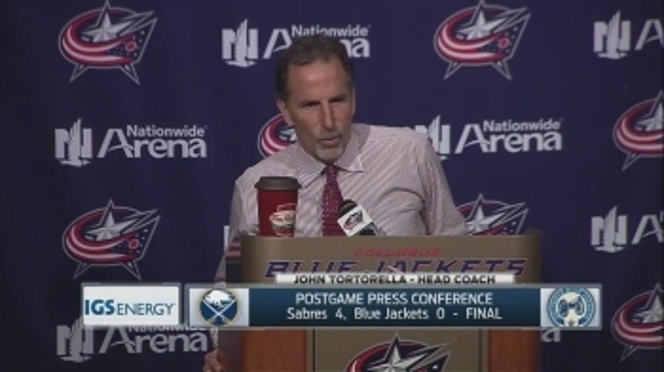 Torts says Jackets check hurt them in loss to Sabres