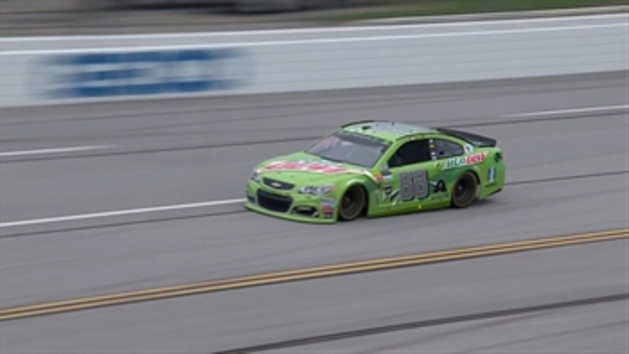 Dale Earnhardt Jr. wins the pole for his final race at Talladega