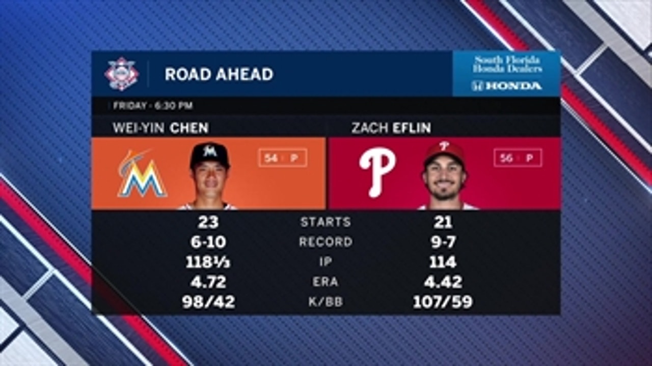 Wei-Yin Chen kicks things off for Marlins against Phillies
