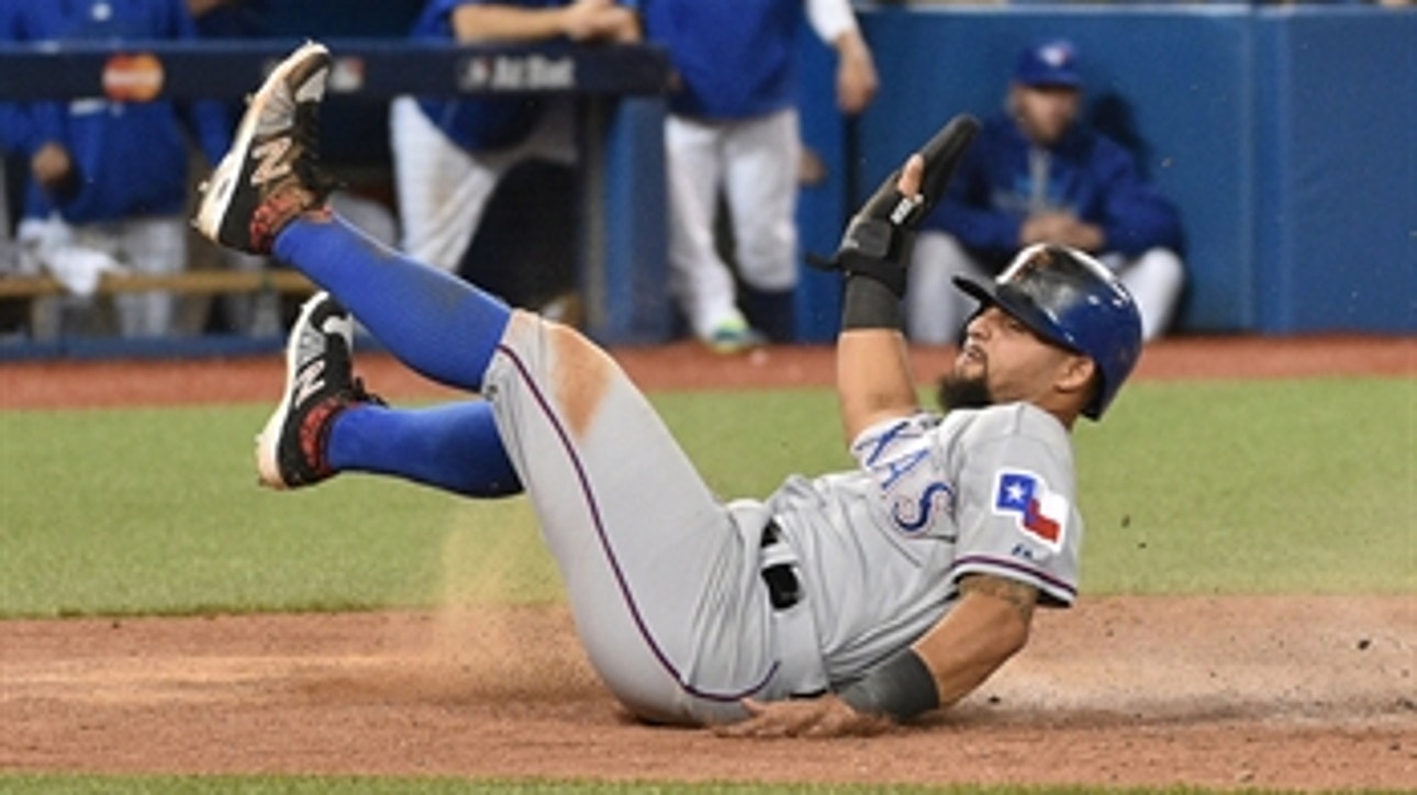 Rougned Odor isn't sure why his slides home are so effective, just glad they are