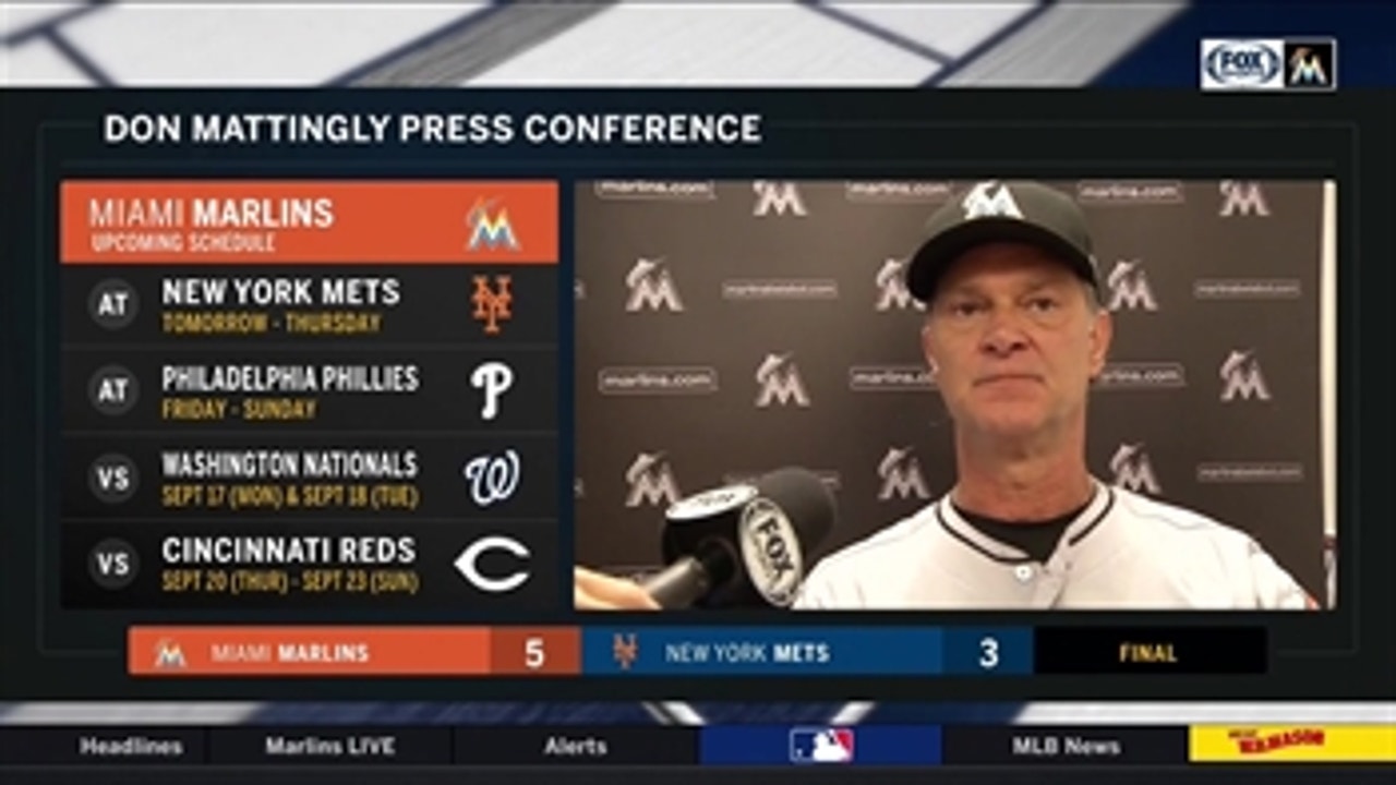 Don Mattingly breaks down win over NY Mets to start off 4-game series