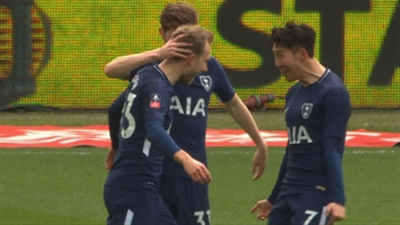 Christian Eriksen curls in a great goal for Spurs vs. Swansea ' 2017-18 FA Cup Highlights