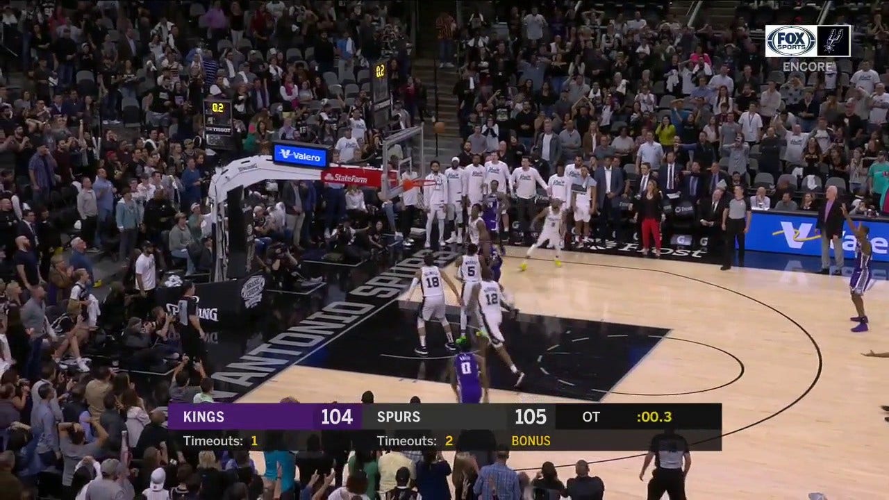 WATCH: Spurs defeat the Sacramento Kings 105-104 in OT ' Spurs ENCORE