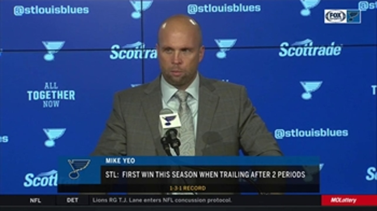 Mike Yeo on Carter Hutton: 'What he's doing is really impressive'