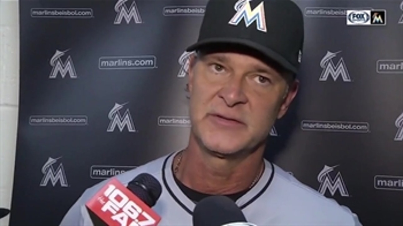 Don Mattingly comments on Jose Urena's 8 scoreless innings, win over Orioles