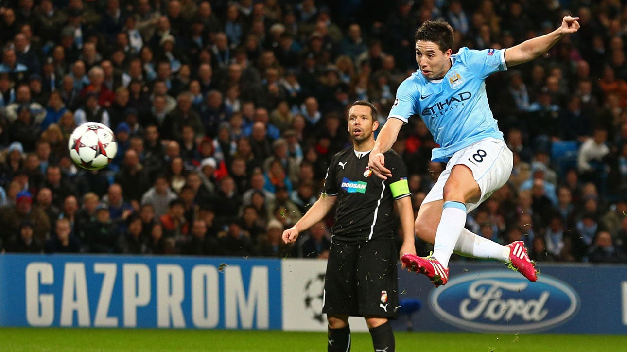 Nasri gives Manchester City 2-1 lead